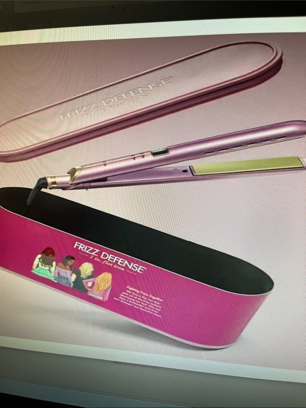 Frizz Defense Titanium Purple 1" Flat Iron Hair Straightener